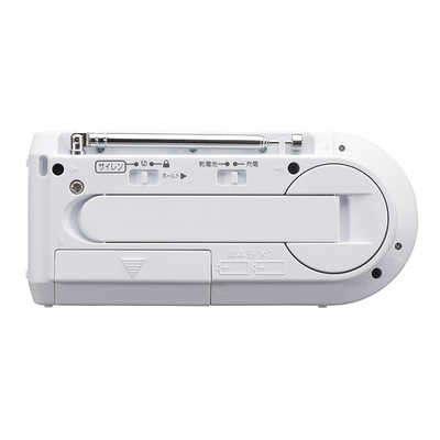 東芝 TOSHIBA 防災ラジオ ワイドFM対応 ホワイト TY-JKR6-W の