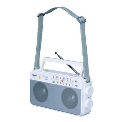 東芝 TOSHIBA AM/FMステレオホームラジオ ホワイト [ワイドFM対応 /AM