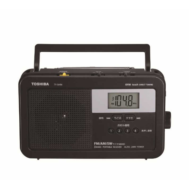 東芝　TOSHIBA 東芝　TOSHIBA LEDライト付きホームラジオ ガンメタリック [ワイドFM対応 /AM/FM/短波] TY-SHR4(KM) TY-SHR4(KM)