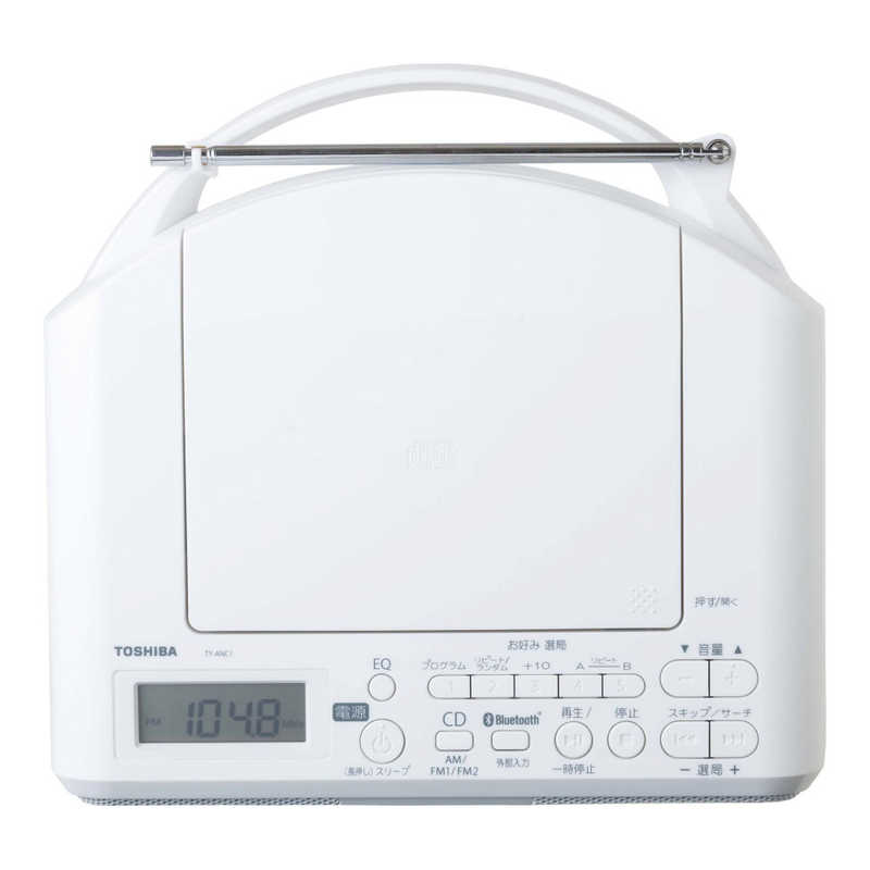 東芝　TOSHIBA 東芝　TOSHIBA CDラジオ ［ワイドFM対応 /Bluetooth対応］ ホワイト TY-ANC1-W TY-ANC1-W