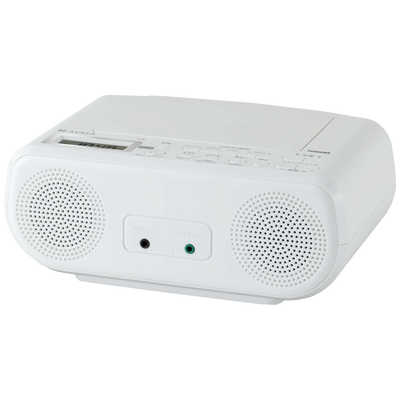 東芝 TOSHIBA CDラジオ ［ワイドFM対応］ ホワイト TY-C161-W の