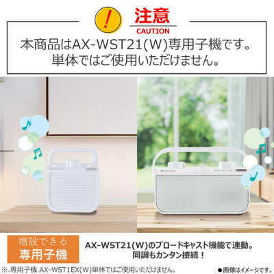 テレビスピーカーブルーレイセットです！！ 東芝 TOSHIBA テレビ用スピーカー AUREX ［防滴］ AX-WST1EX-W