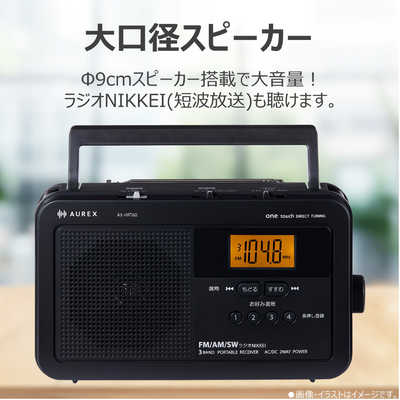東芝 TOSHIBA LEDライト付きホームラジオ ［ワイドFM対応 / AM/FM/短波