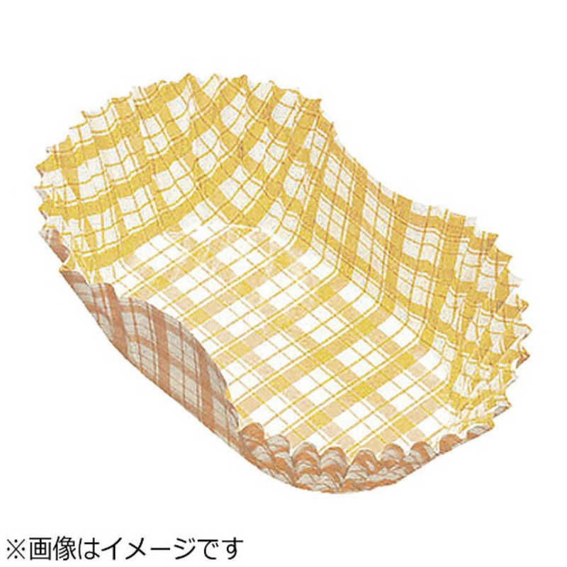 アヅミ産業 アヅミ産業 紙カップ ココケース小判型(500枚入) 11号 黄 XAZ3815 XAZ3815