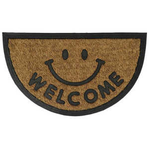 トモコーポレーション コイヤーマット 玄関マット ラバーセミサークルスマイル TMCOYERMAT2 トモコーポレーション コイヤーマット 玄関マット ラバーセミサークルスマイル TMCOYERMAT2