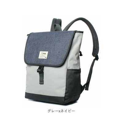 もず MOZ moz モズ ZZEI-12 フラップバックパック グレーxネイビー