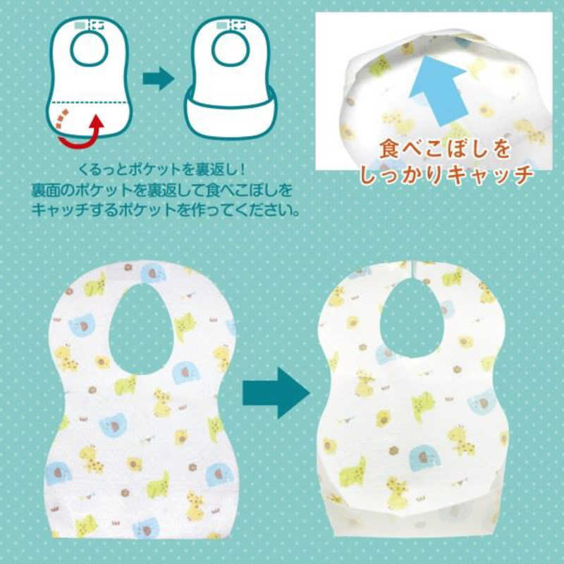 オールウェイズ オールウェイズ ベビー用 3層式 やわらかエプロン 6か月頃~ 20枚入  