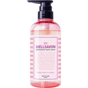 ジャパンゲートウエイ MELLSAVON（メルサボン）デオドラントボディウォッシュ 400mL フレッシュフルーティーフローラル