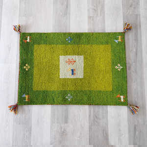 ERARE DICTUM ディクトム ハンドノット 手織りギャッベ 60x90 マット GH929A.グリーン GABBEH6090 ERARE DICTUM ディクトム ハンドノット 手織りギャッベ 60x90 マット GH929A.グリーン GABBEH6090