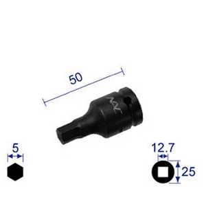 長堀工業 ヘキサゴンレンチソケット ショートタイプ 差込角12.7x対辺5mm 405C 長堀工業 ヘキサゴンレンチソケット ショートタイプ 差込角12.7x対辺5mm 405C