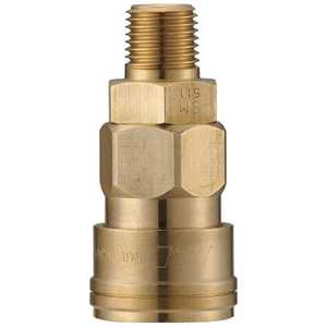 長堀工業 クイックカップリング AL20型 真鍮製 メネジ取付用 CAL23SM2 長堀工業 クイックカップリング AL20型 真鍮製 メネジ取付用 CAL23SM2