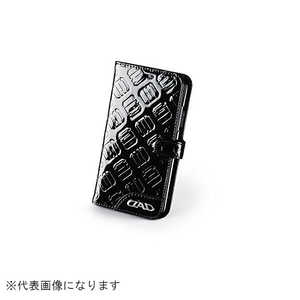 GARSON スマートフォンカバー モノグラムレザー エナメルブラック iPhone13mini HA661-01 GARSON スマートフォンカバー モノグラムレザー エナメルブラック iPhone13mini HA661-01