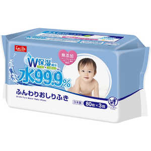レック 99.9ふんわりおしりふきw 80枚×3 レック 99.9ふんわりおしりふきw 80枚×3