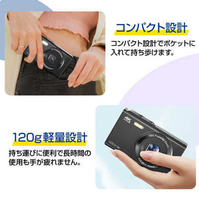 SAC CONNECT オリジナルコンパクトデジタルカメラレトロな画質