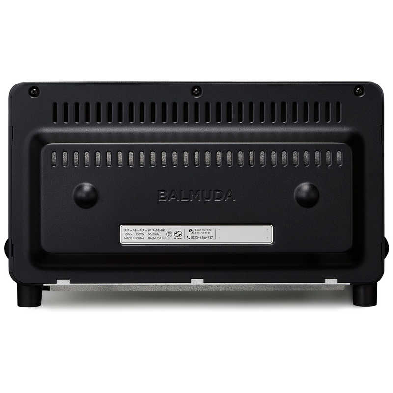バルミューダ　BALMUDA バルミューダ　BALMUDA オーブントースター The Toaster Pro 1300W/食パン２枚 ブラック K11A-SE-BK K11A-SE-BK