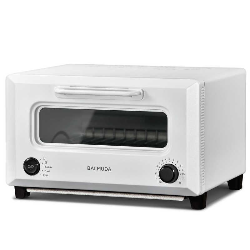 バルミューダ　BALMUDA バルミューダ　BALMUDA オーブントースター ReBaker リベイクトースター 1300W/食パン2枚 ホワイト KTT01JP-WH KTT01JP-WH