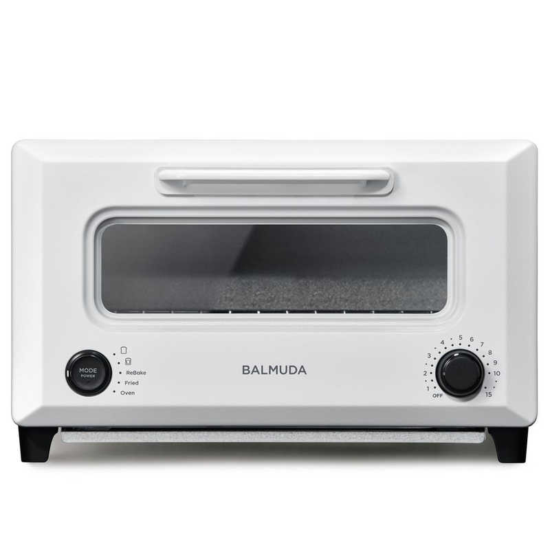 バルミューダ　BALMUDA バルミューダ　BALMUDA オーブントースター ReBaker リベイクトースター 1300W/食パン2枚 ホワイト KTT01JP-WH KTT01JP-WH
