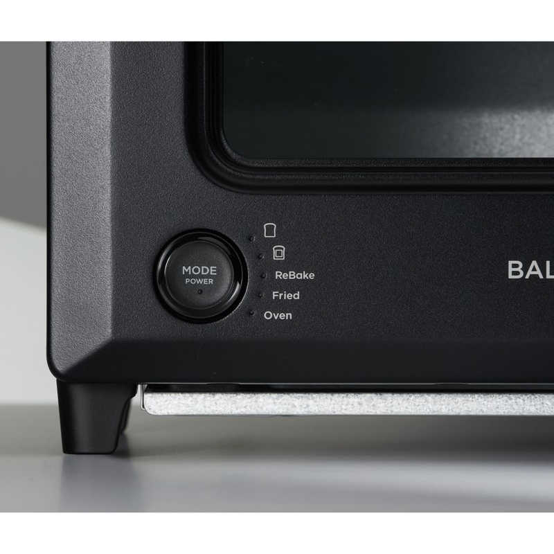 バルミューダ　BALMUDA バルミューダ　BALMUDA オーブントースター ReBaker リベイクトースター 1300W/食パン2枚 ブラック KTT01JP-BK KTT01JP-BK