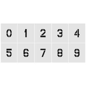 アイマーク IM ステンシル 0~9 1セット10枚単位 文字サイズ150×95mm AST-SETN15095 アイマーク IM ステンシル 0~9 1セット10枚単位 文字サイズ150×95mm AST-SETN15095