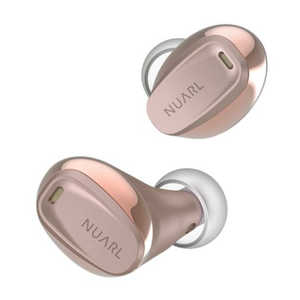NUARL 完全ワイヤレスイヤホン ローズロールド [ リモコン・マイク 対応 / ワイヤレス ( 左右分離 ) / Bluetooth / ノイズキャンセリング 対応 ] MINI3-RG