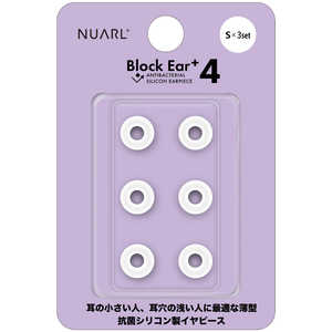 NUARL Block Ear+4 ���ݥ��ꥳ�󥤥䡼�ԡ��� S������ 3�ڥ� ���ꥢ�ۥ磻�� NBE-P4-WH-S