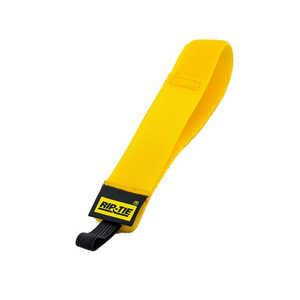 RIPTIE ケーブルラップゴムひも 25.4mmX304.8mm 100本入 黄 HE-12-100-Y
