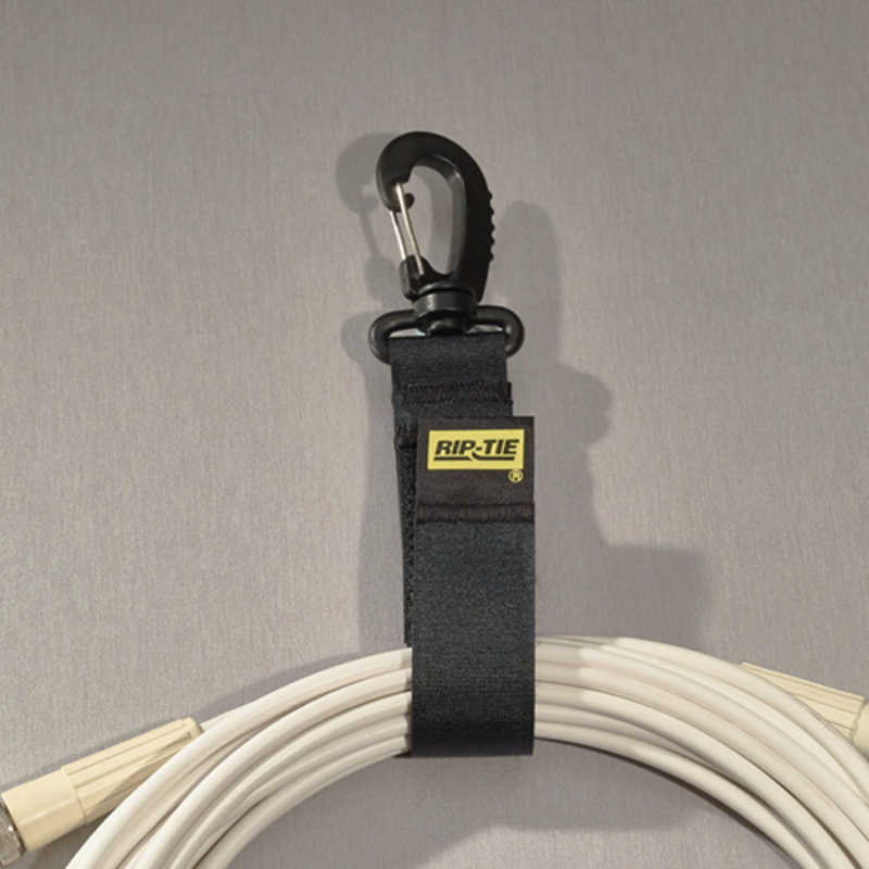 RIPTIE RIPTIE ケーブルキャリアー(スナップフック) 25.4mmX152.4mm 2本入 黒 J-06-002-BK J-06-002-BK