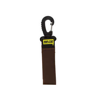 RIPTIE ケーブルキャリアー(スナップフック) 25.4mmX228.6mm 50本入 茶 J-09-050-BN