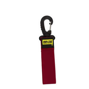 RIPTIE ケーブルキャリアー(スナップフック) 25.4mmX228.6mm 50本入 赤 J-09-050-RD