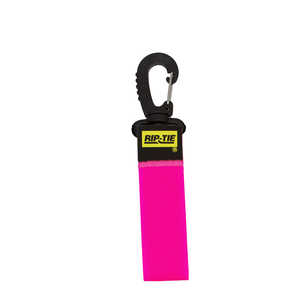 RIPTIE ケーブルキャリアー(スナップフック) 25.4mmX228.6mm 50本入 ネオンピンク J-09-050-NP