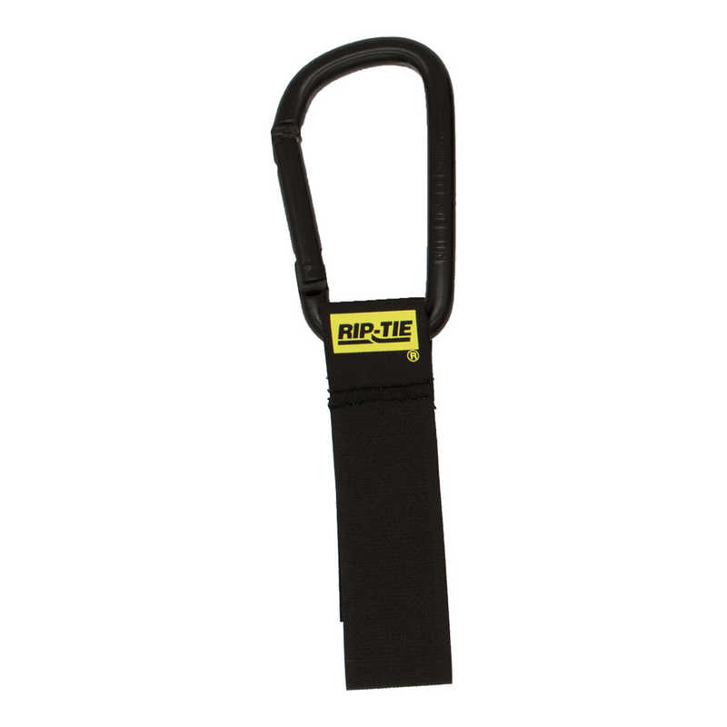 RIPTIE RIPTIE ケーブルキャリアー(カラビナ8cm・黒) 25.4mmX228.6mm 2本入 黒 J-B9-C02-BK J-B9-C02-BK