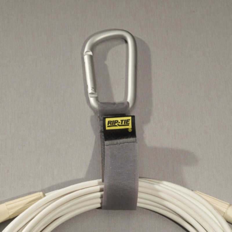 RIPTIE RIPTIE ケーブルキャリアー(カラビナ8cm・黒) 25.4mmX228.6mm 2本入 黒 J-B9-C02-BK J-B9-C02-BK