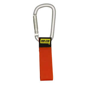 RIPTIE ケーブルキャリアー(カラビナ8cm・銀) 25.4mmX152.6mm 5本入 オレンジ J-S6-C05-O