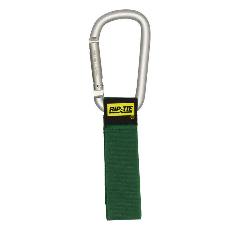 RIPTIE RIPTIE ケーブルキャリアー(カラビナ8cm・銀) 25.4mmX228.6mm 10本入 緑 J-S9-C10-GN J-S9-C10-GN