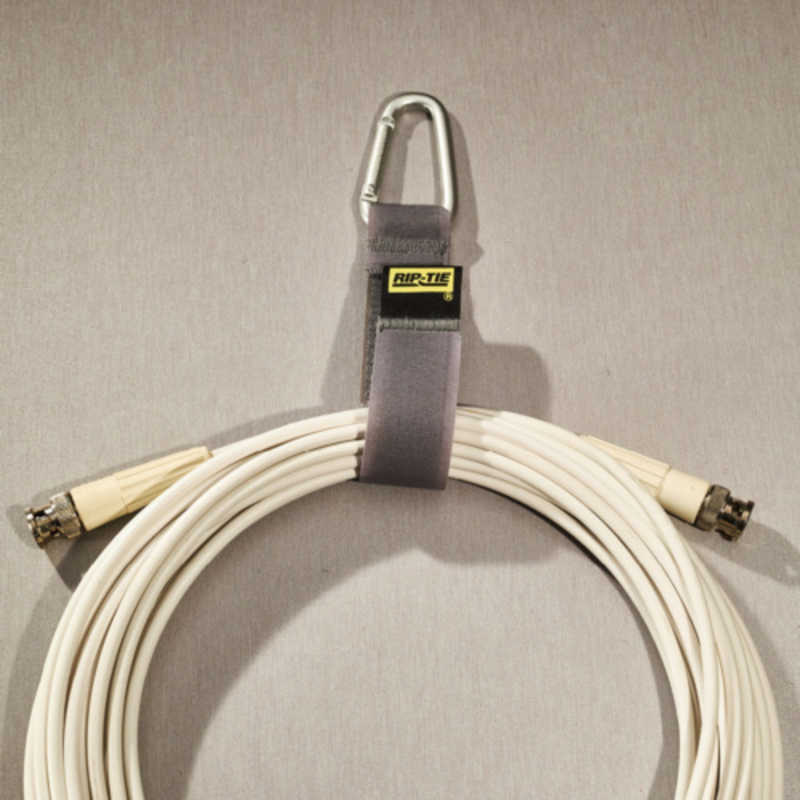 RIPTIE RIPTIE ケーブルキャリアー(三角カラビナ・銀) 25.4mmX152.4mm 10本入 黒 J-S6-T10-BK J-S6-T10-BK