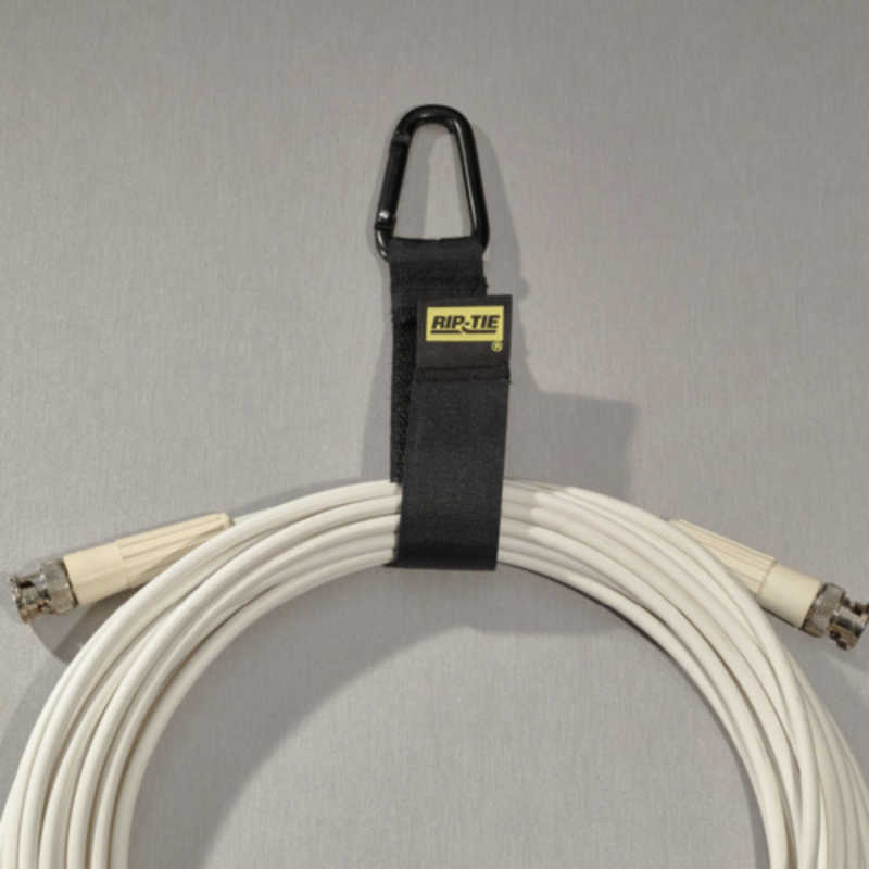 RIPTIE RIPTIE ケーブルキャリアー(三角カラビナ・銀) 25.4mmX152.4mm 10本入 黒 J-S6-T10-BK J-S6-T10-BK