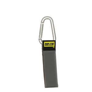 RIPTIE ケーブルキャリアー(三角カラビナ・銀) 25.4mmX152.4mm 10本入 灰 J-S6-T10-GY