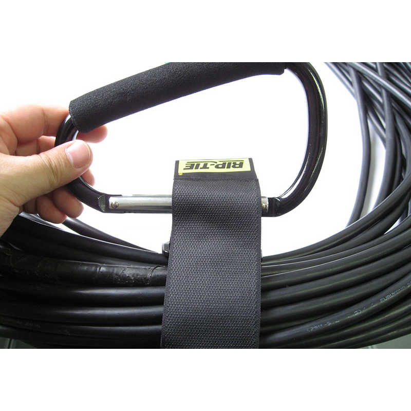 RIPTIE RIPTIE ケーブルキャリアー(特大カラビナ・黒) 50.8mmX508mm 50本入 白 J-20-E50-W J-20-E50-W