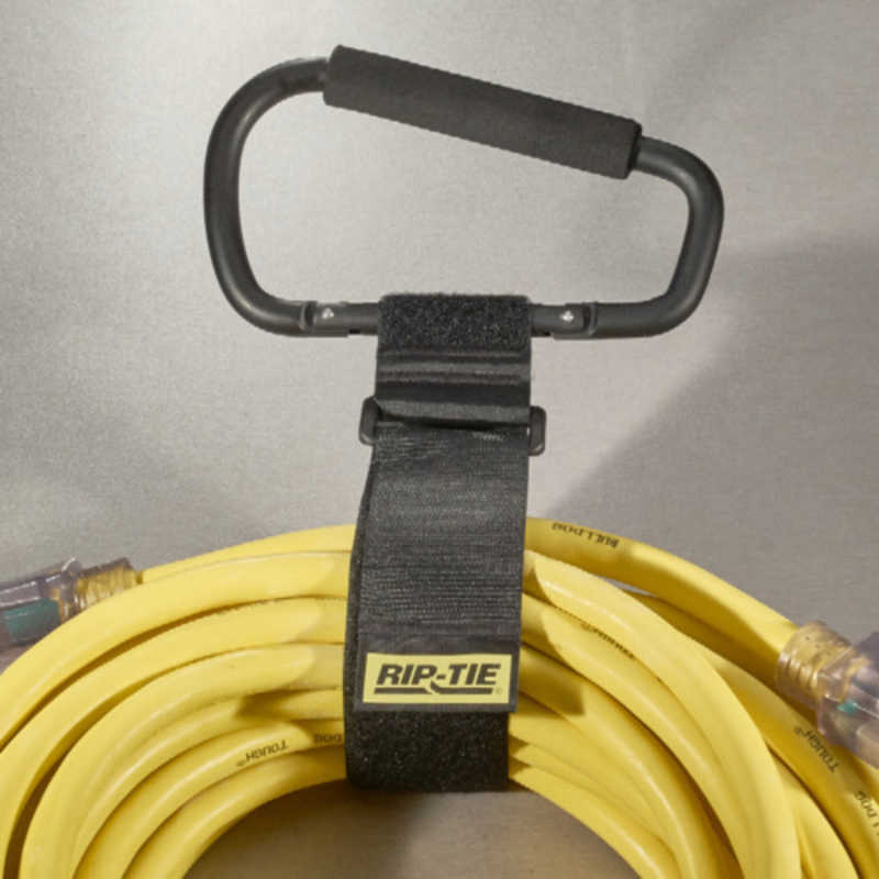 RIPTIE RIPTIE ケーブルキャリアー(特大カラビナ・黒) 50.8mmX609.6mm 1本入 白 J-24-E1P-W J-24-E1P-W