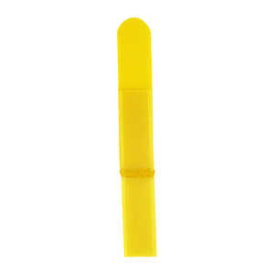 RIPTIE エコノラップアタッチメント「スリップオン」 19.05mm×127mm 5本入 RIP-TIE 黄 M-05-ESL5-Y