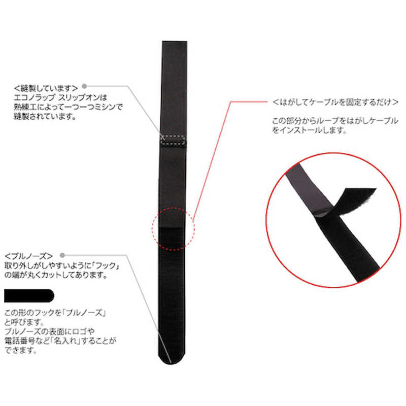RIPTIE RIPTIE エコノラップアタッチメント「スリップオン」 25. H11ESLMBK H11ESLMBK