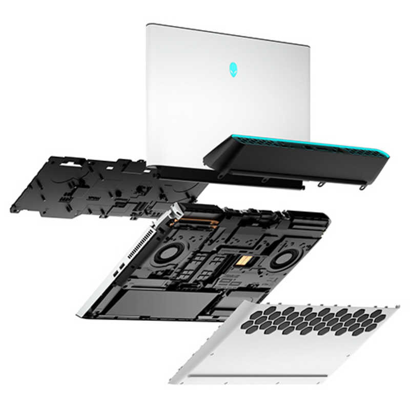 DELL　デル DELL　デル ゲーミングノートパソコン ALIENWARE AREA-51m R1 ルナライト[17.3型/intel Core i7/SSD:1TB/メモリ:16GB] NAM107E-9WL(シルバｰホワイト) NAM107E-9WL(シルバｰホワイト)