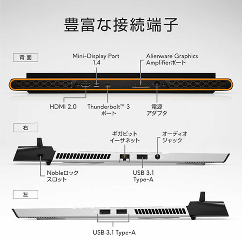 DELL　デル DELL　デル ゲーミングノートパソコン　ルナライト（シルバーホワイト） NAM95E-9WL NAM95E-9WL