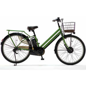 南12条店 自転車 26インチ 電動アシスト TASKAL 3段切替 前かご付き ブルー系