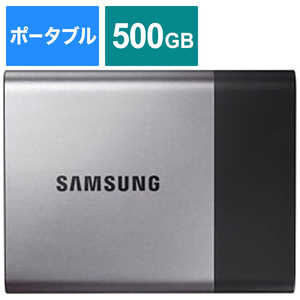 SAMSUNG 外付けSSD T3シリｰズ [ポｰタブル型 /500GB] MU‐PT500B/IT