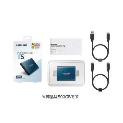 Samsung 外付けSSD T5 500GB MU-PA500B/IT サムスン外付けSSD T5 500GB PS4動作確認