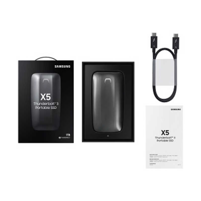 SAMSUNG SAMSUNG 外付けSSD X5シリーズ [ポータブル型/1TB] MU-PB1T0B/IT MU-PB1T0B/IT