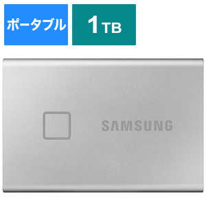 SAMSUNG 外付けSSD T7 Touch [ポｰタブル型 /1TB] MU-PC1T0S/IT シルバｰ