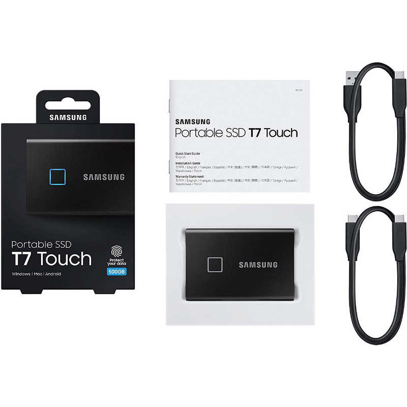 SAMSUNG SAMSUNG 外付けSSD T7 Touch [ポータブル型 /500GB] MU-PC500K/IT ブラック MU-PC500K/IT ブラック