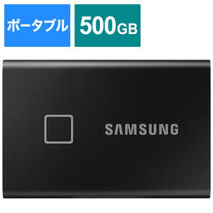 SAMSUNG 外付けSSD T7 Touch [ポータブル型 /500GB] ブラック MUPC500KIT
